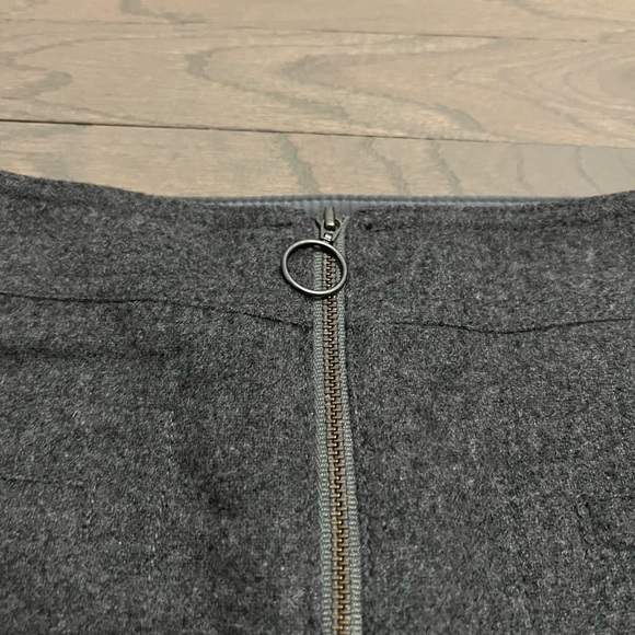 MADEWELL Fireside zip front skirt, NWT, size 4. Gray - Picture 4 of 9